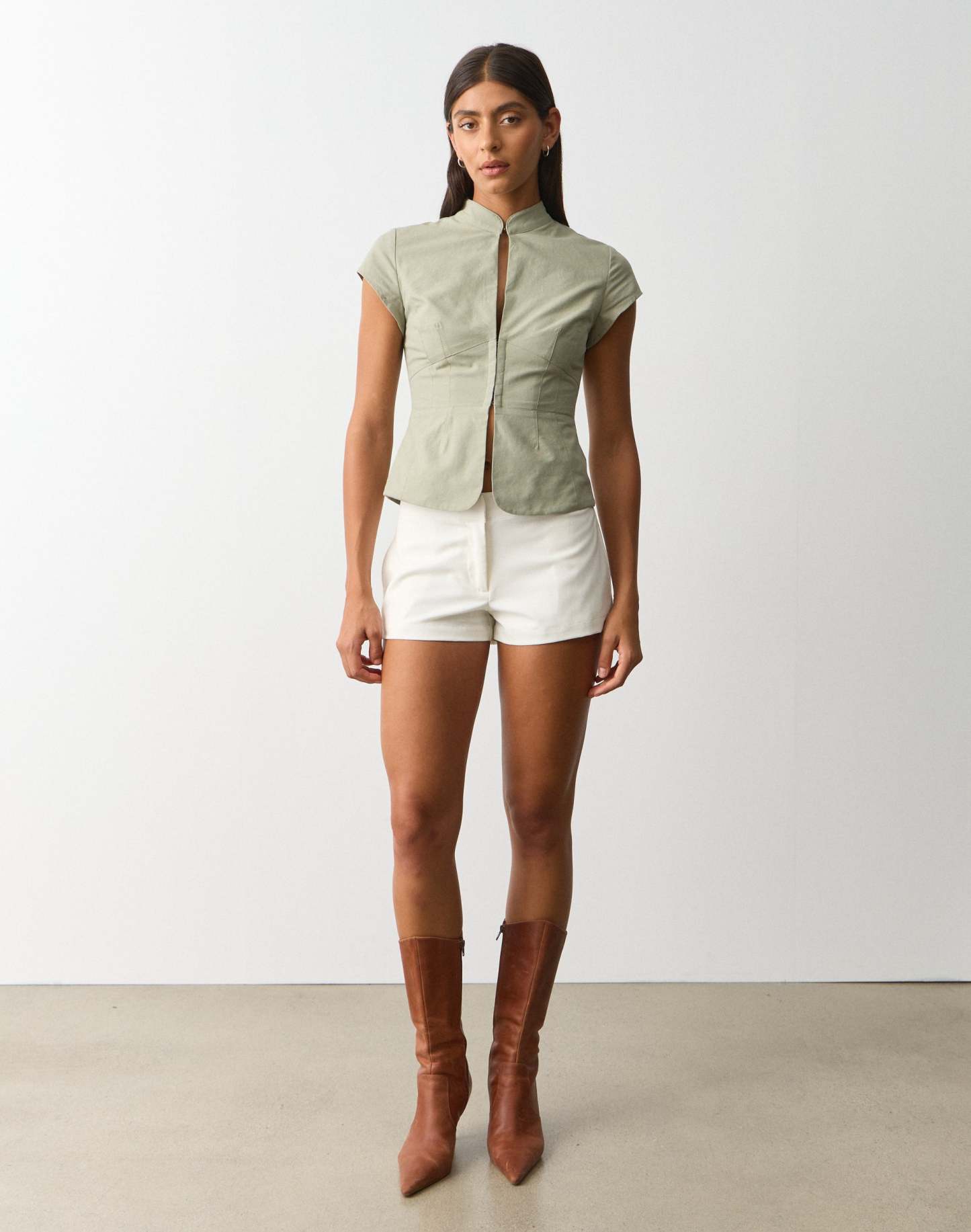 Cotton Hook and Eye Blouse