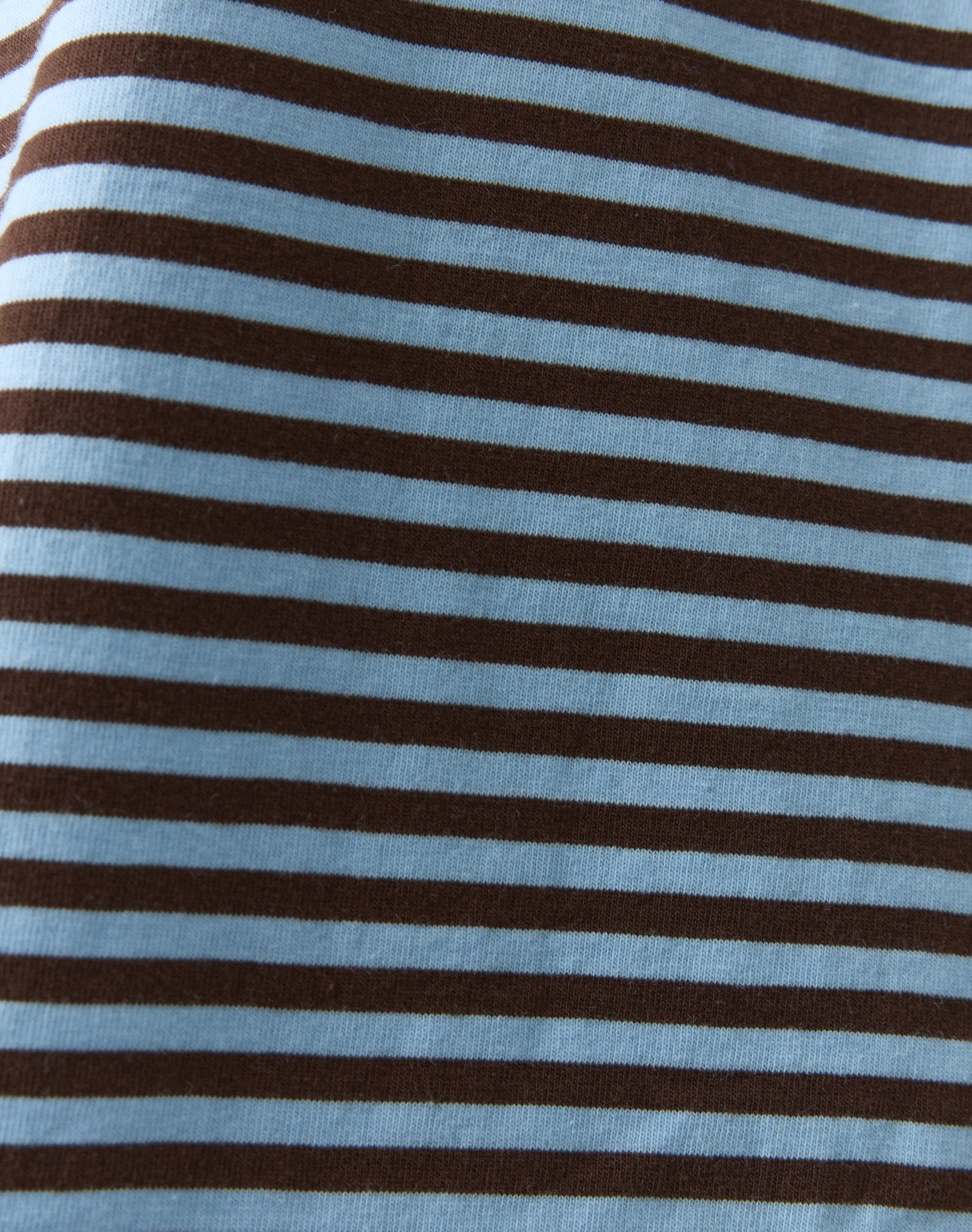 Stripe Cotton Boxy Long Sleeve Top