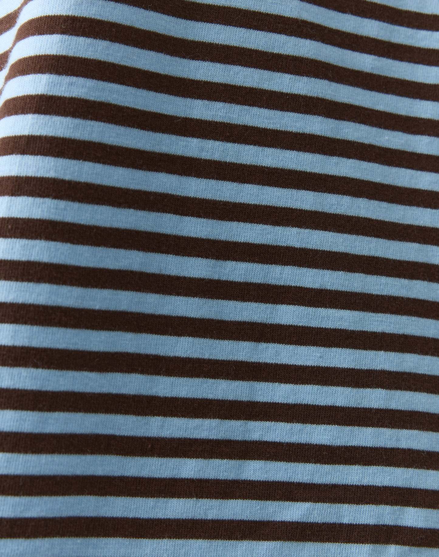Stripe Cotton Boxy Long Sleeve Top