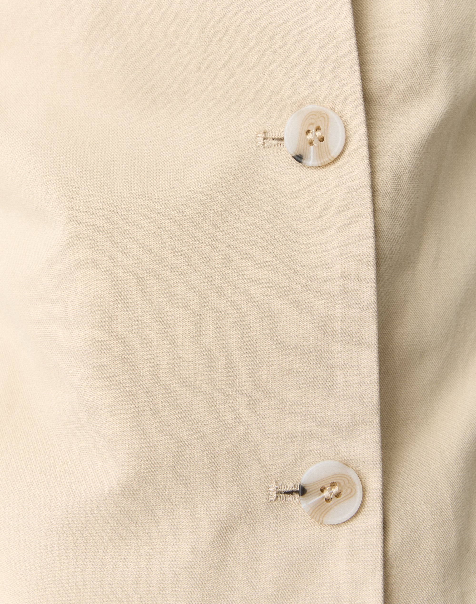 Funnel Neck Button Up Blouse