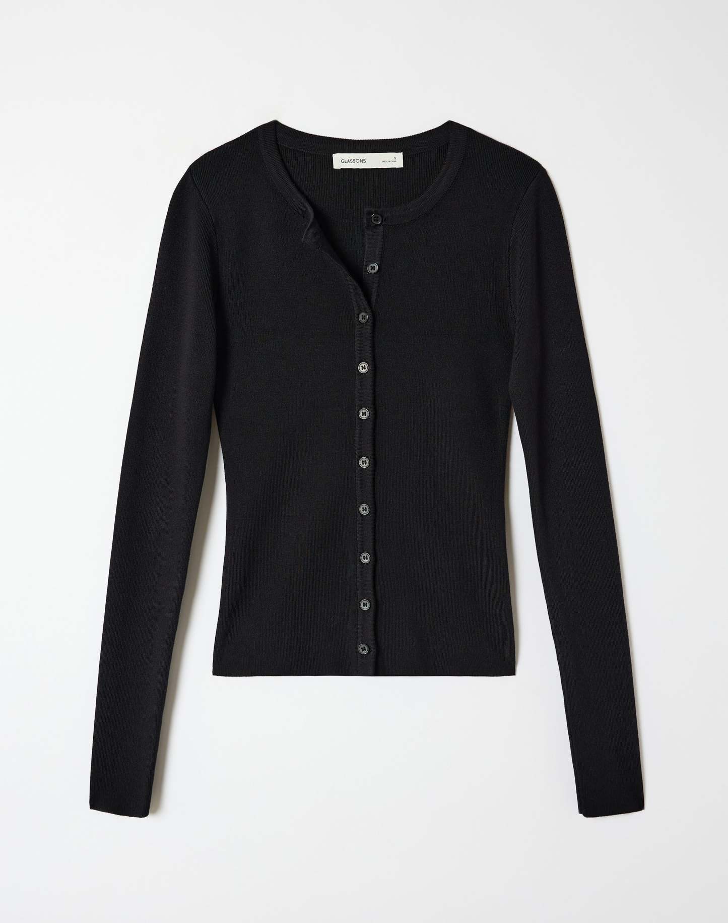 Rib Button Up Knit Cardigan