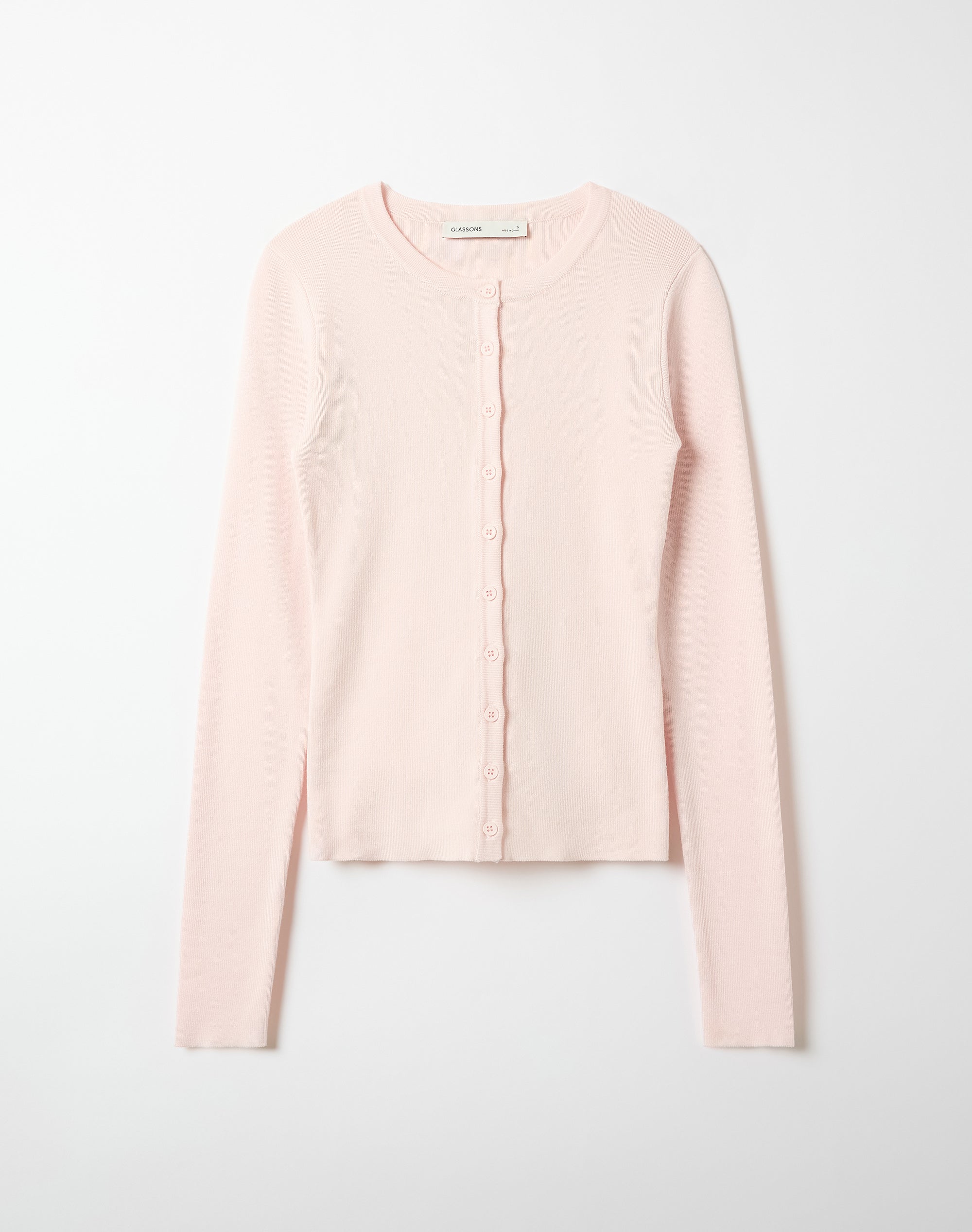 Rib Button Up Knit Cardigan