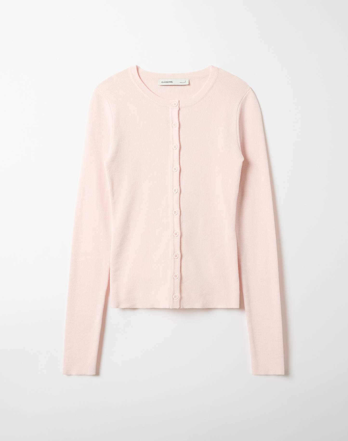 Rib Button Up Knit Cardigan