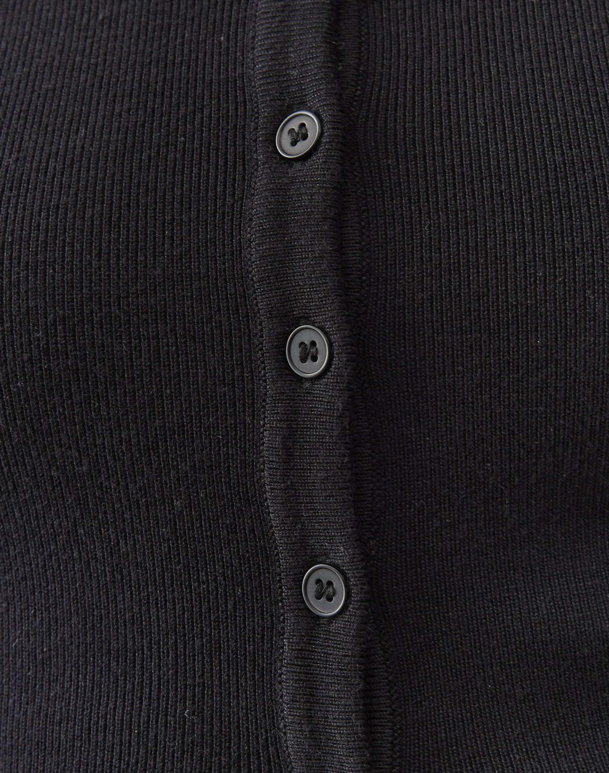 Rib Button Up Knit Cardigan