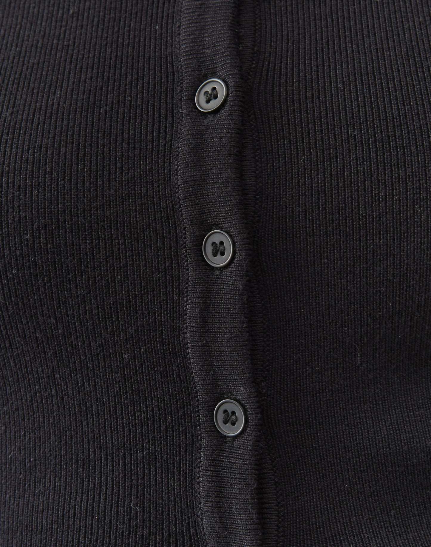 Rib Button Up Knit Cardigan