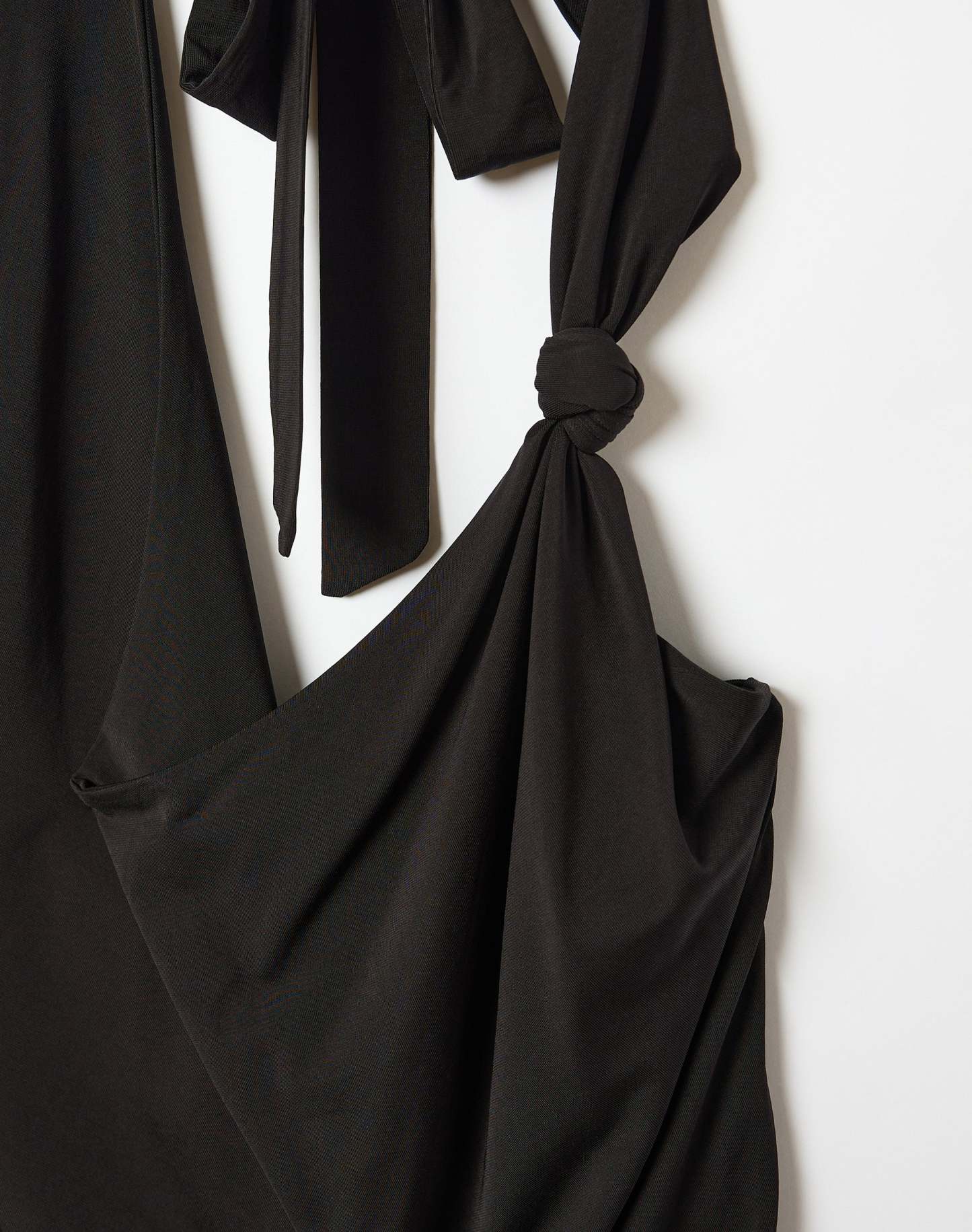 Knot Cowl Neck Halter Top