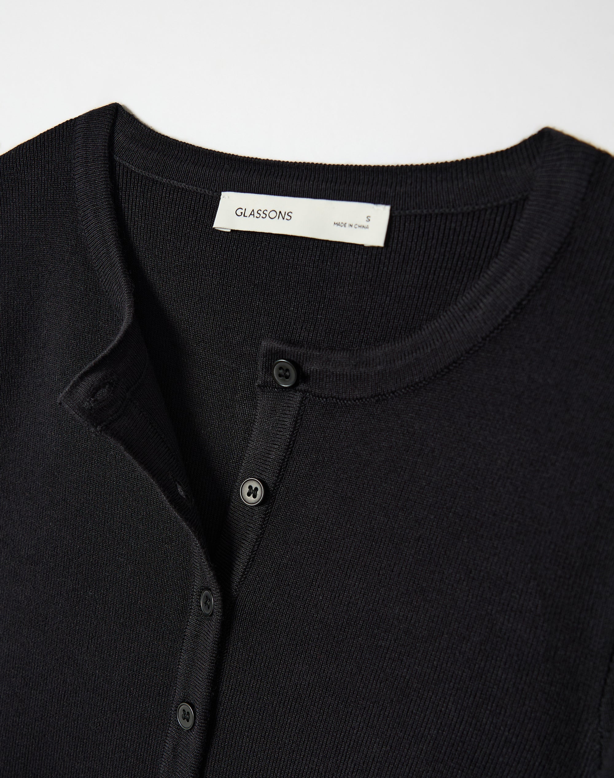 Rib Button Up Knit Cardigan