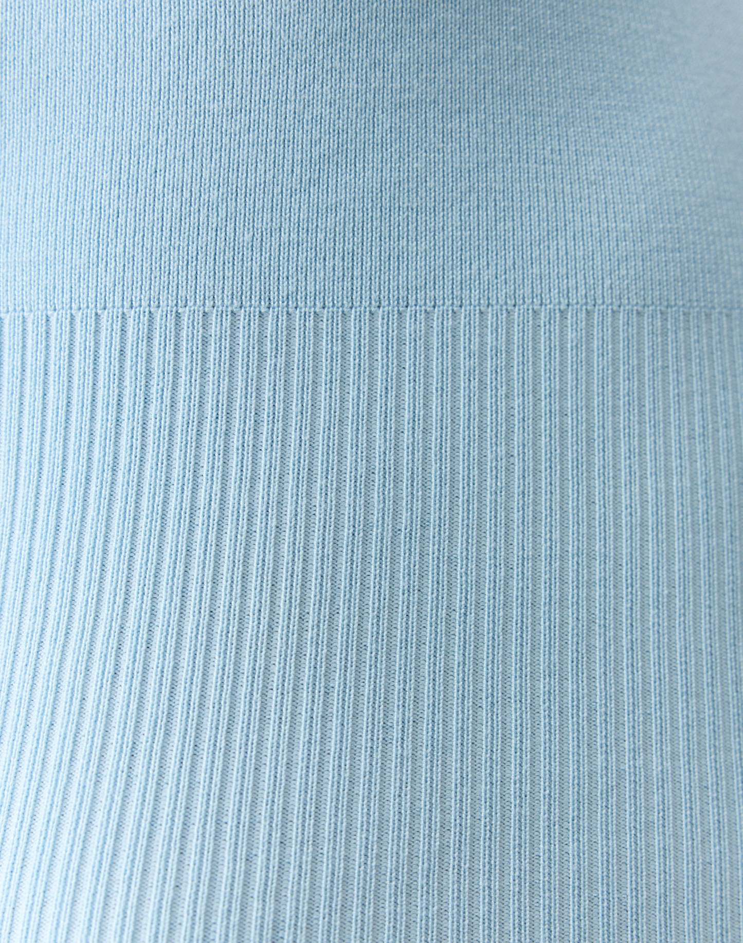 Knit Rib Waist Polo Top