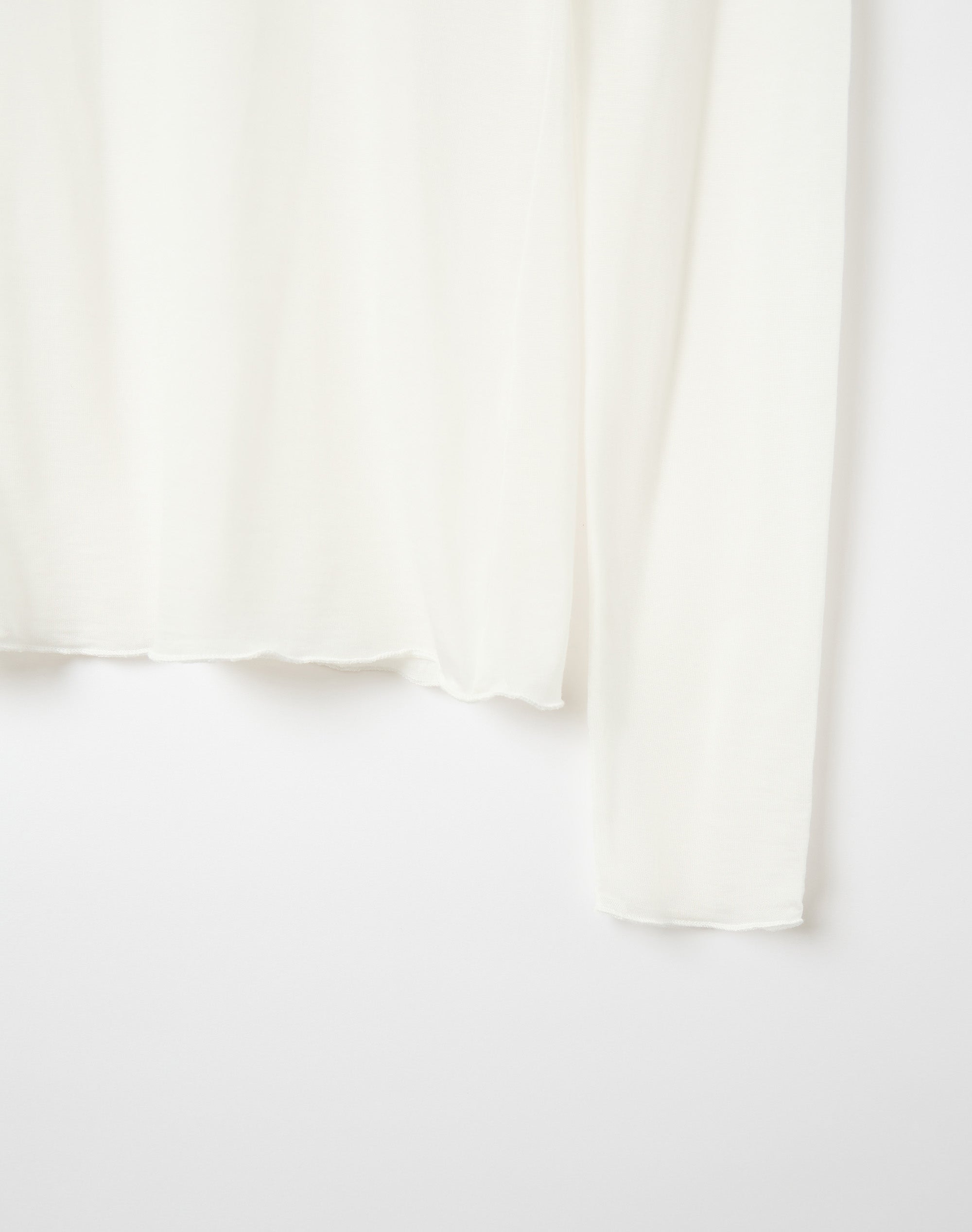 Sheer Boat Neck Long Sleeve Top