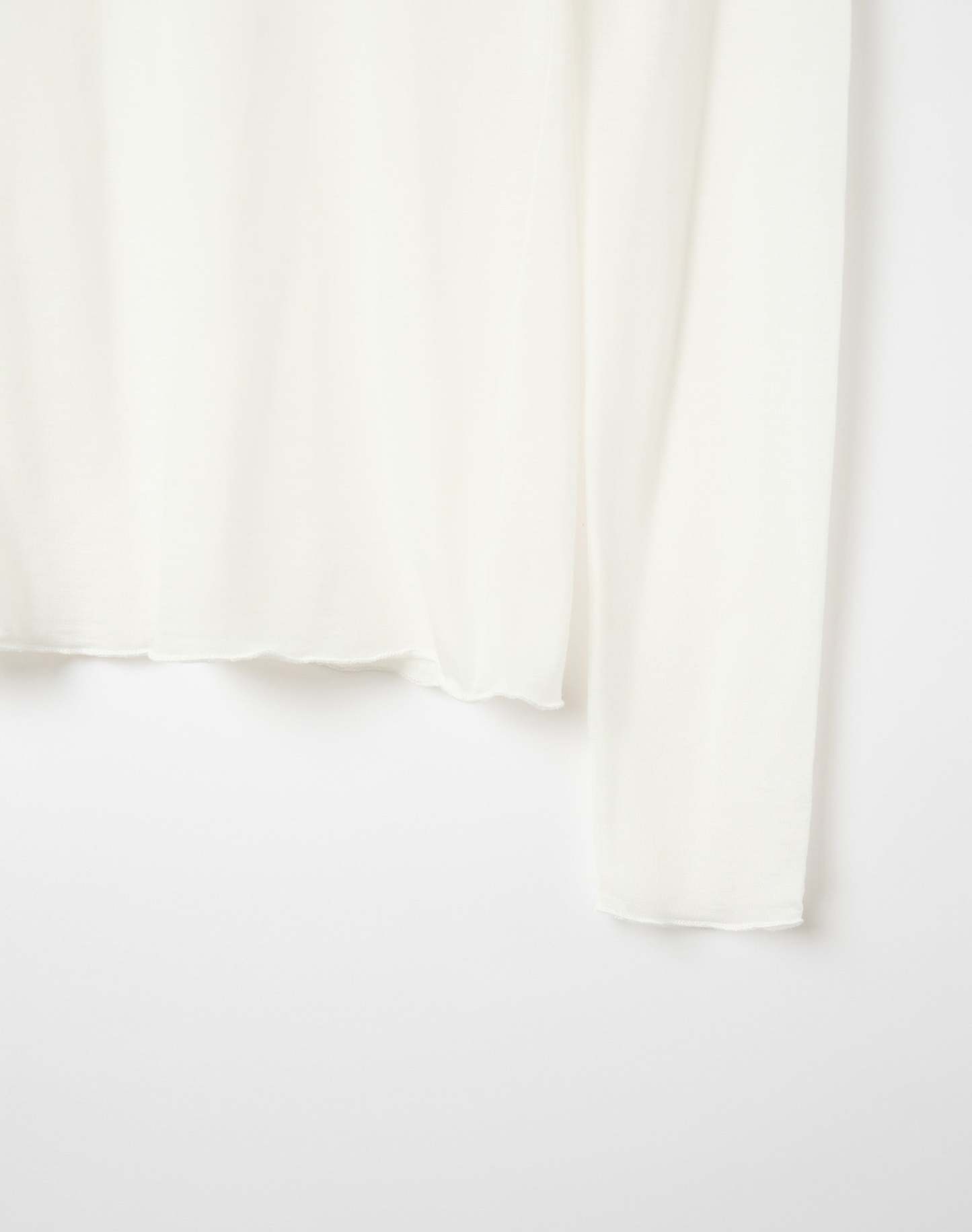 Sheer Boat Neck Long Sleeve Top