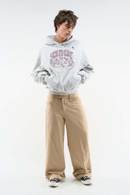 Eu Grey Melange Hoodie