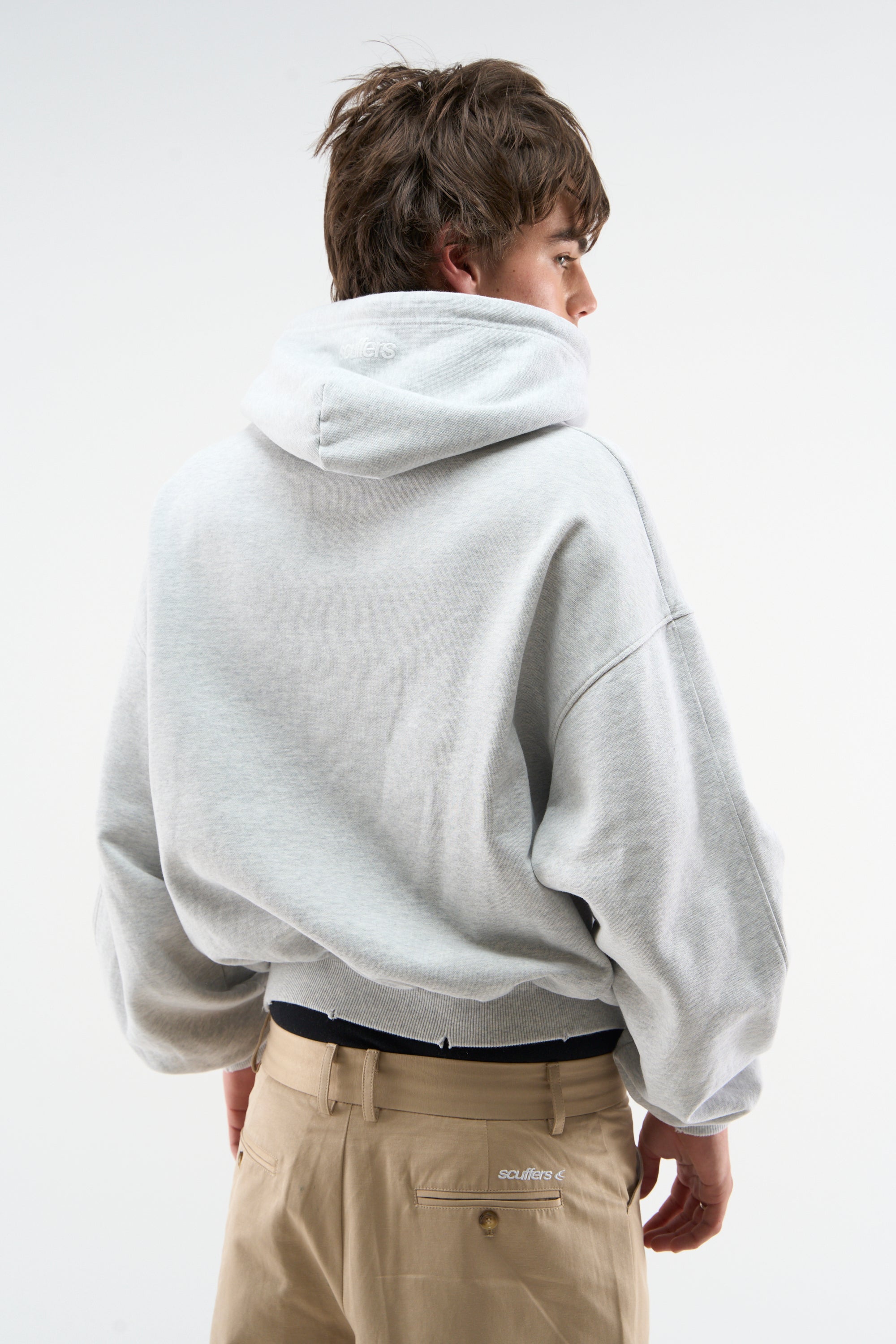 Eu Grey Melange Hoodie