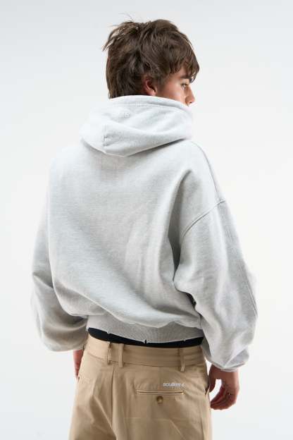 Eu Grey Melange Hoodie