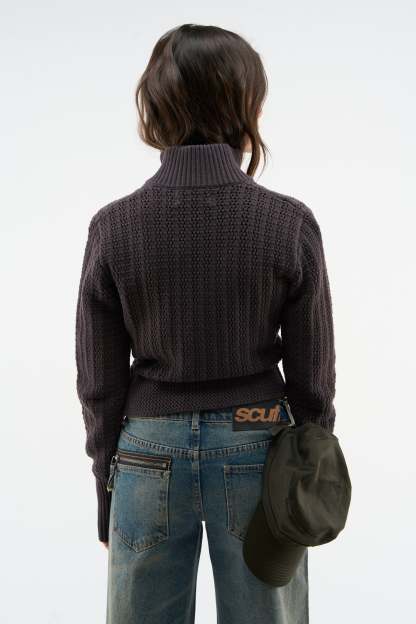 Stormy Brown Zipper