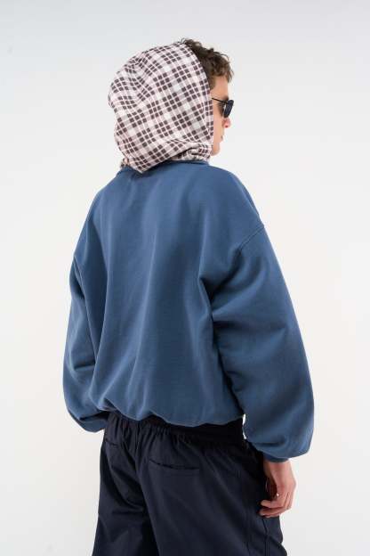 New Mask Navy Blue Zipper