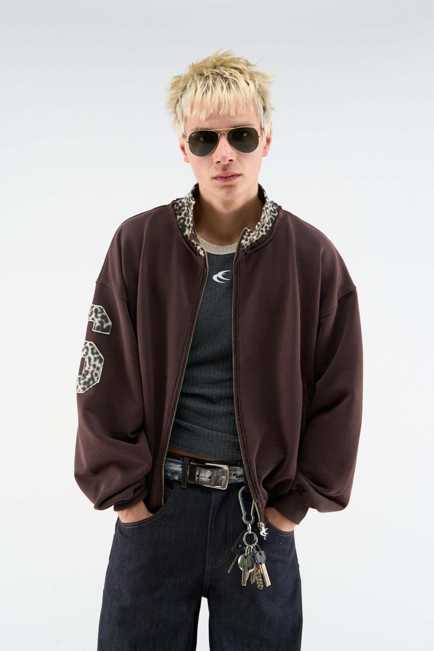 Tokiet Leopard Zipper