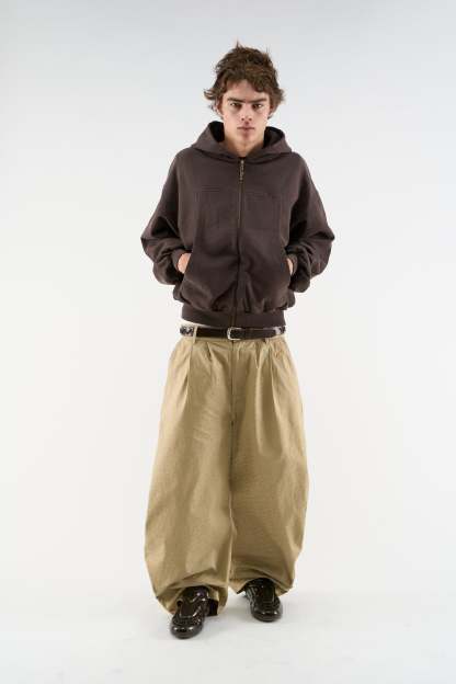 Pick Pocket Brown Zipper