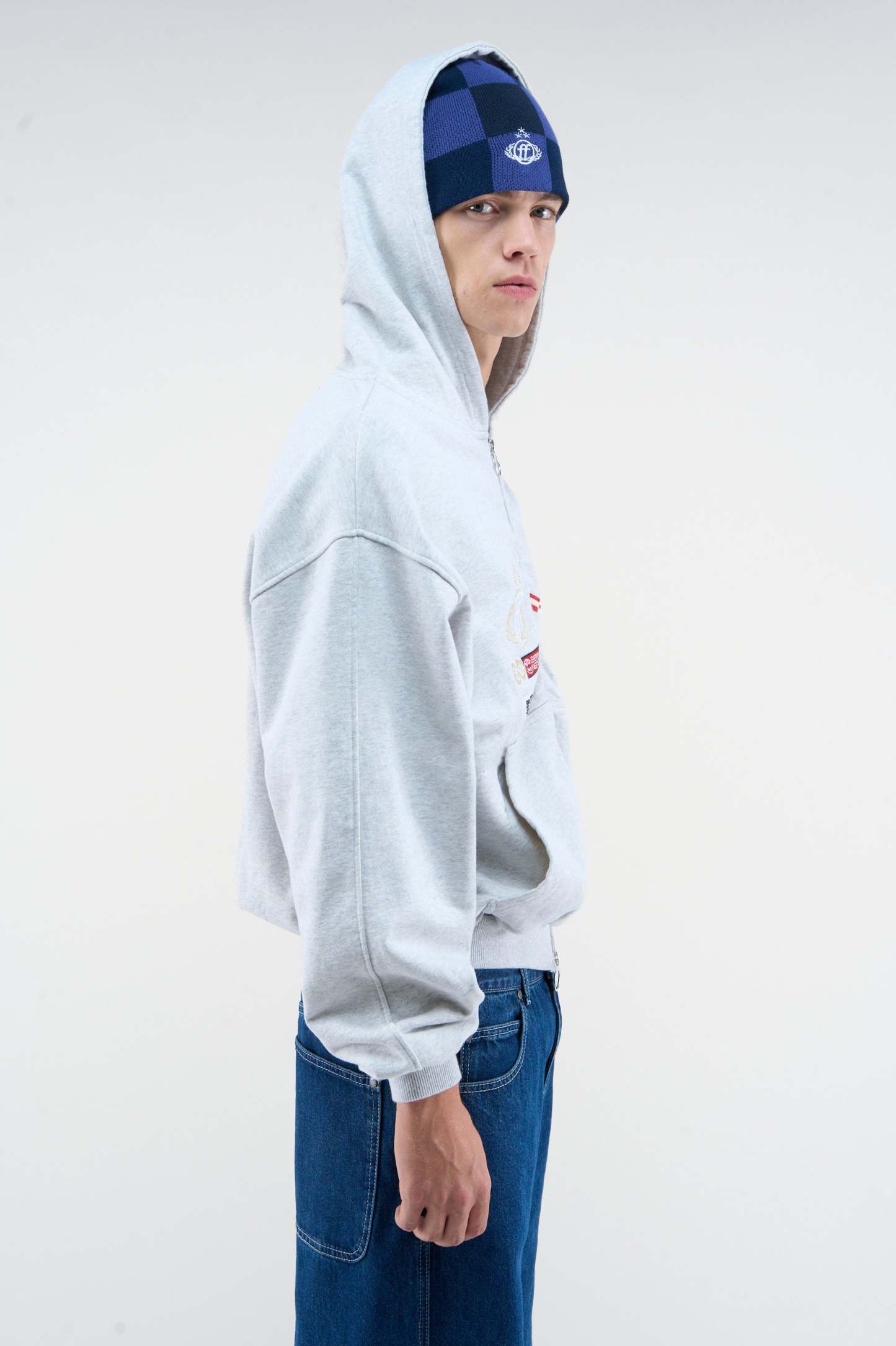 Mayor Light Grey Zipper