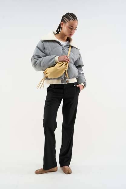 Donatello Light Grey Puffer