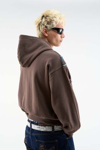 Flag Brown Zipper