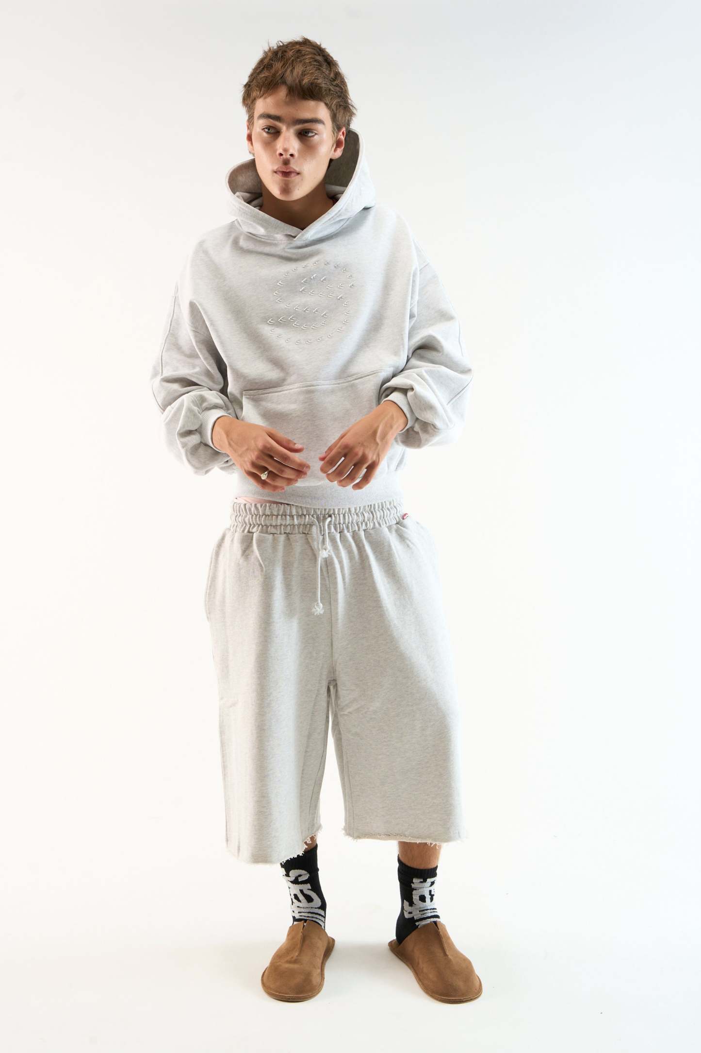 Bob Grey Melange Hoodie