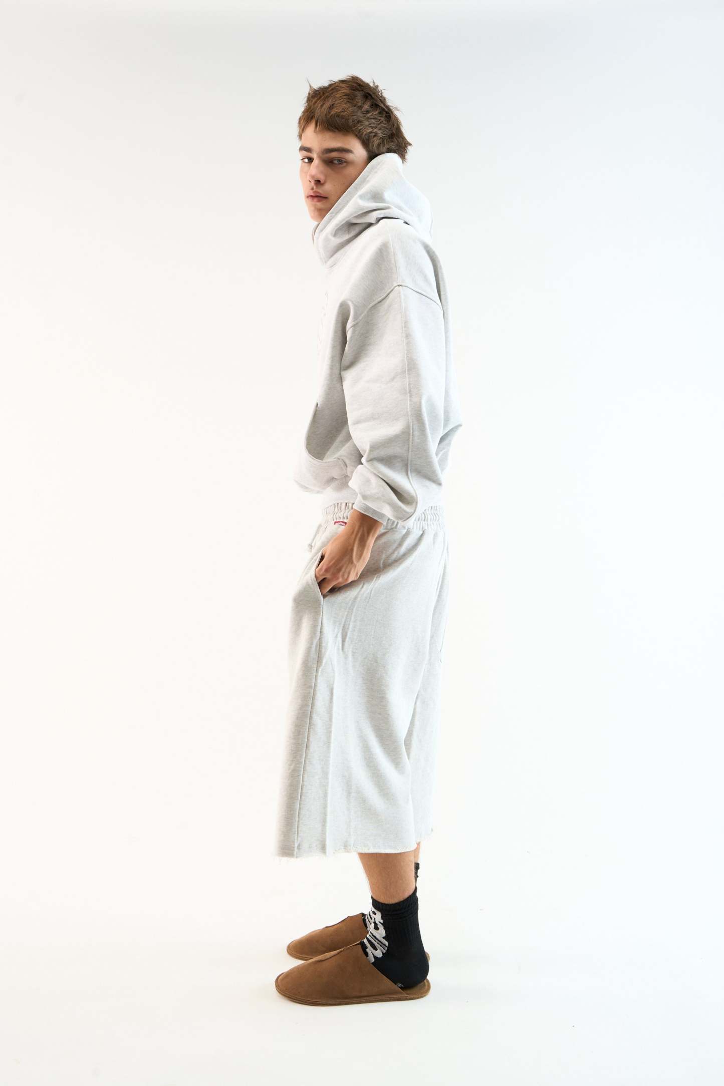 Bob Grey Melange Hoodie