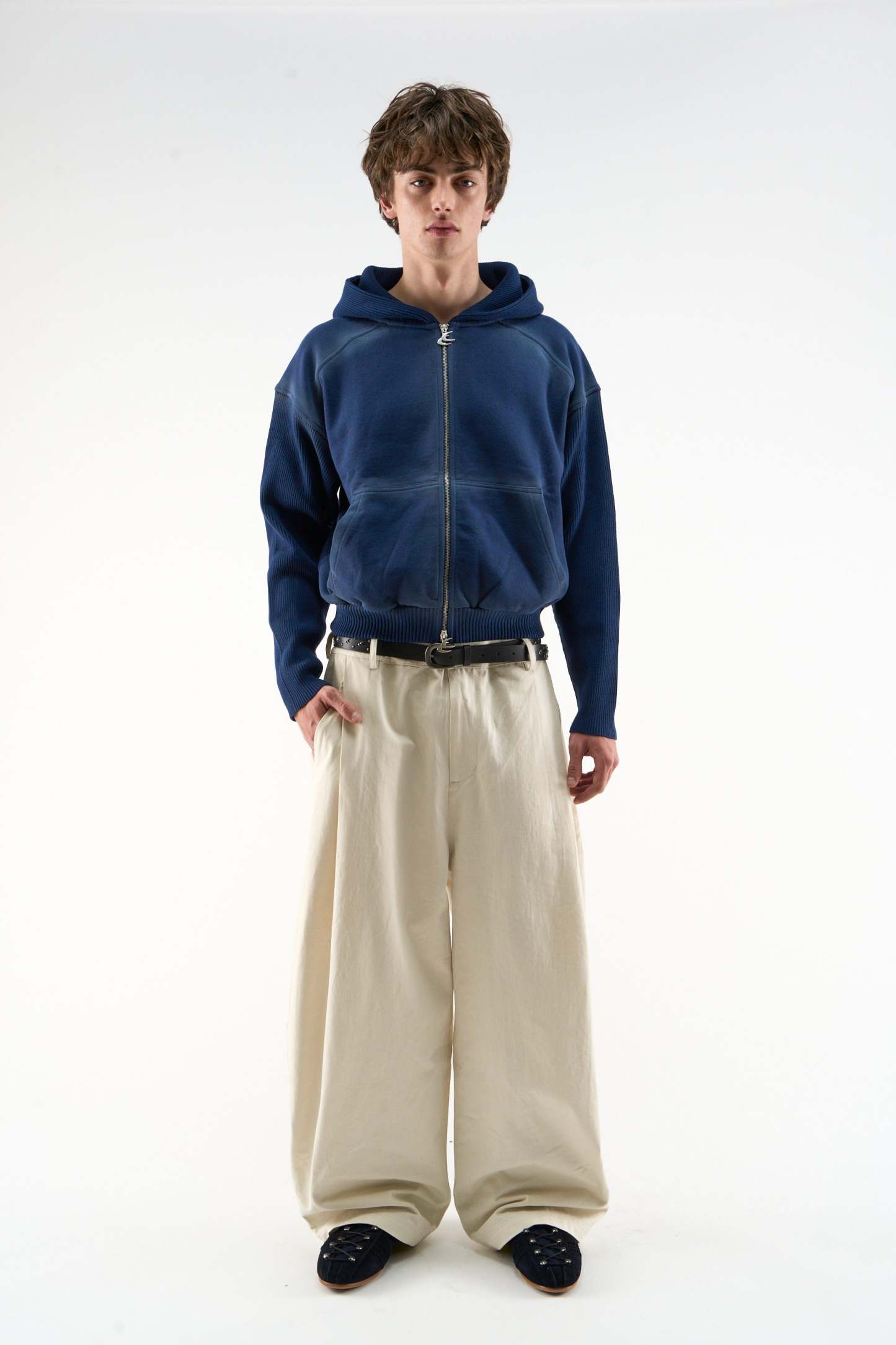 Exit Navy Zipper