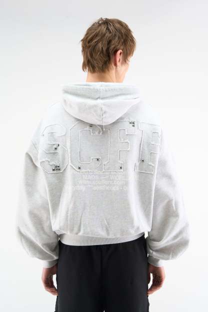 Worldwide Grey Melange Hoodie