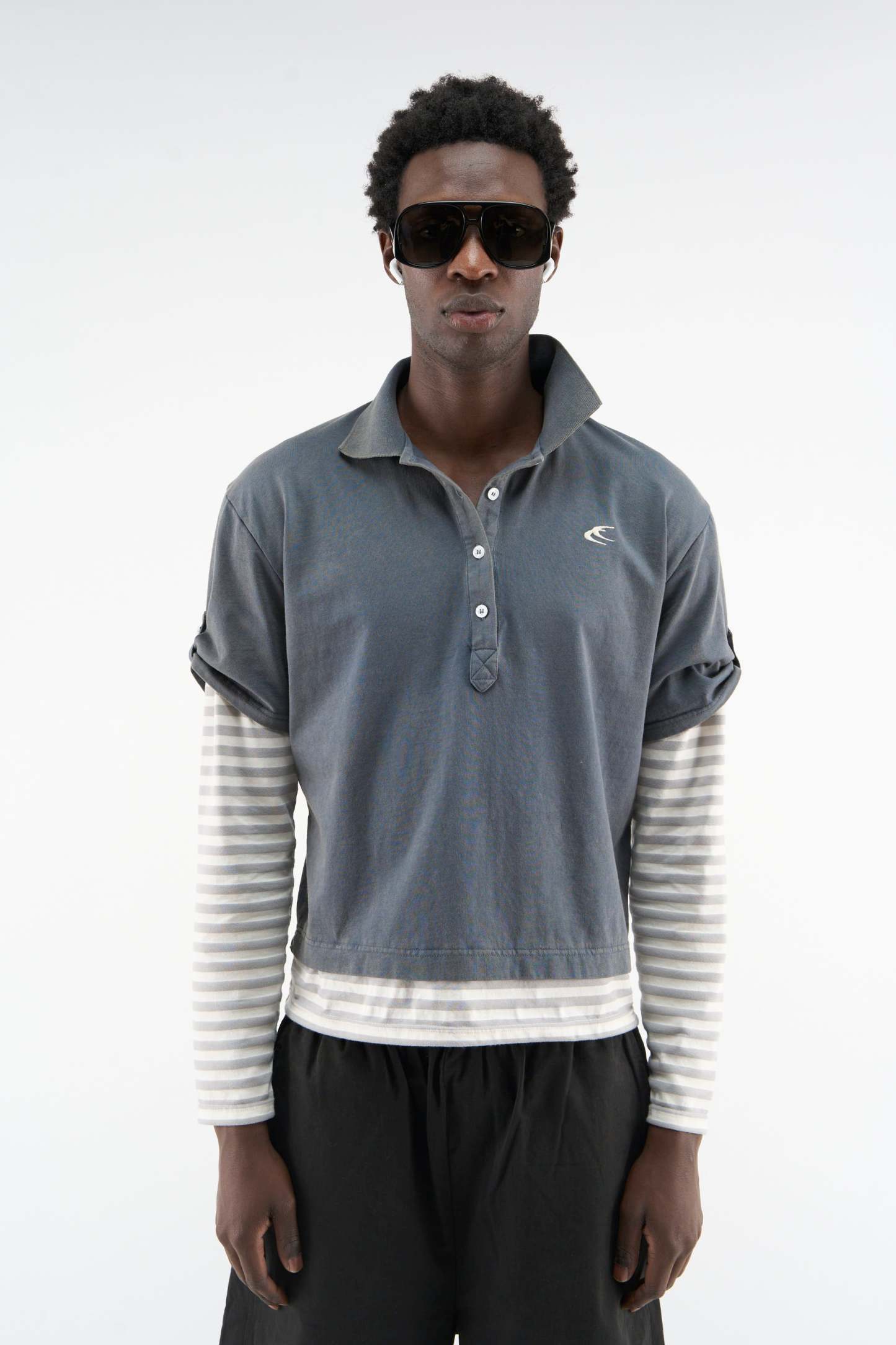 Somewhere Navy Polo