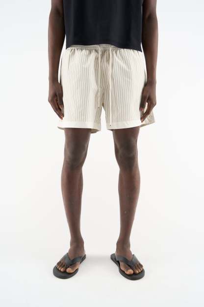 Pinstripe White Swimpants