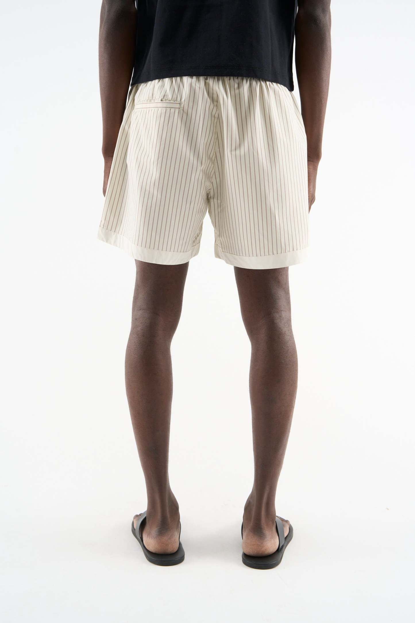 Pinstripe White Swimpants