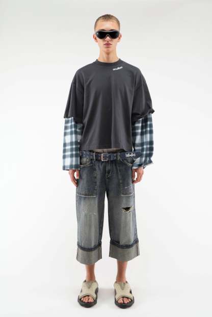 Blur Kurtis Navy Longsleeve