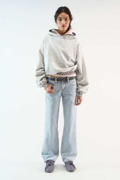 Leo Grey Melange Hoodie