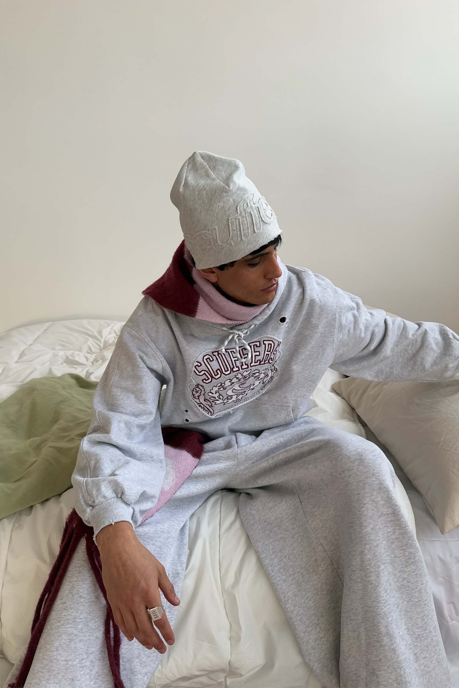 Eu Grey Melange Hoodie