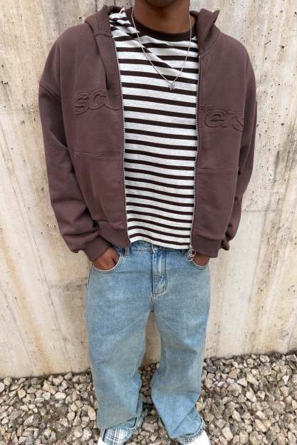 Bullet Brown Zipper