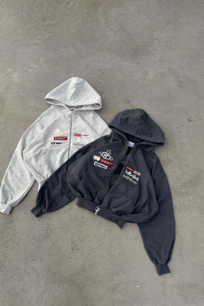 Mayor Light Grey Zipper