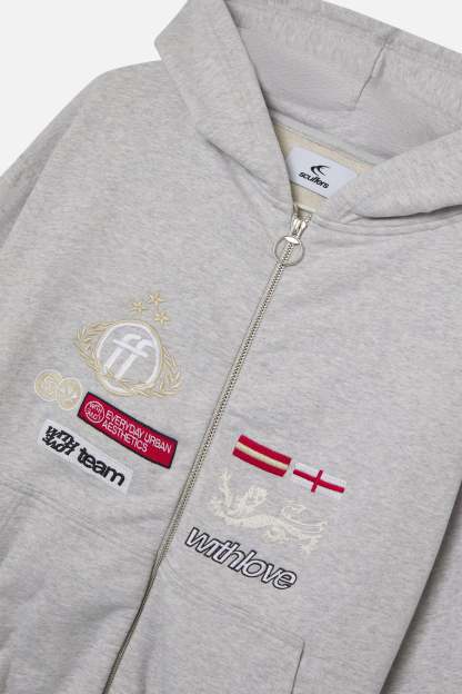 Mayor Light Grey Zipper