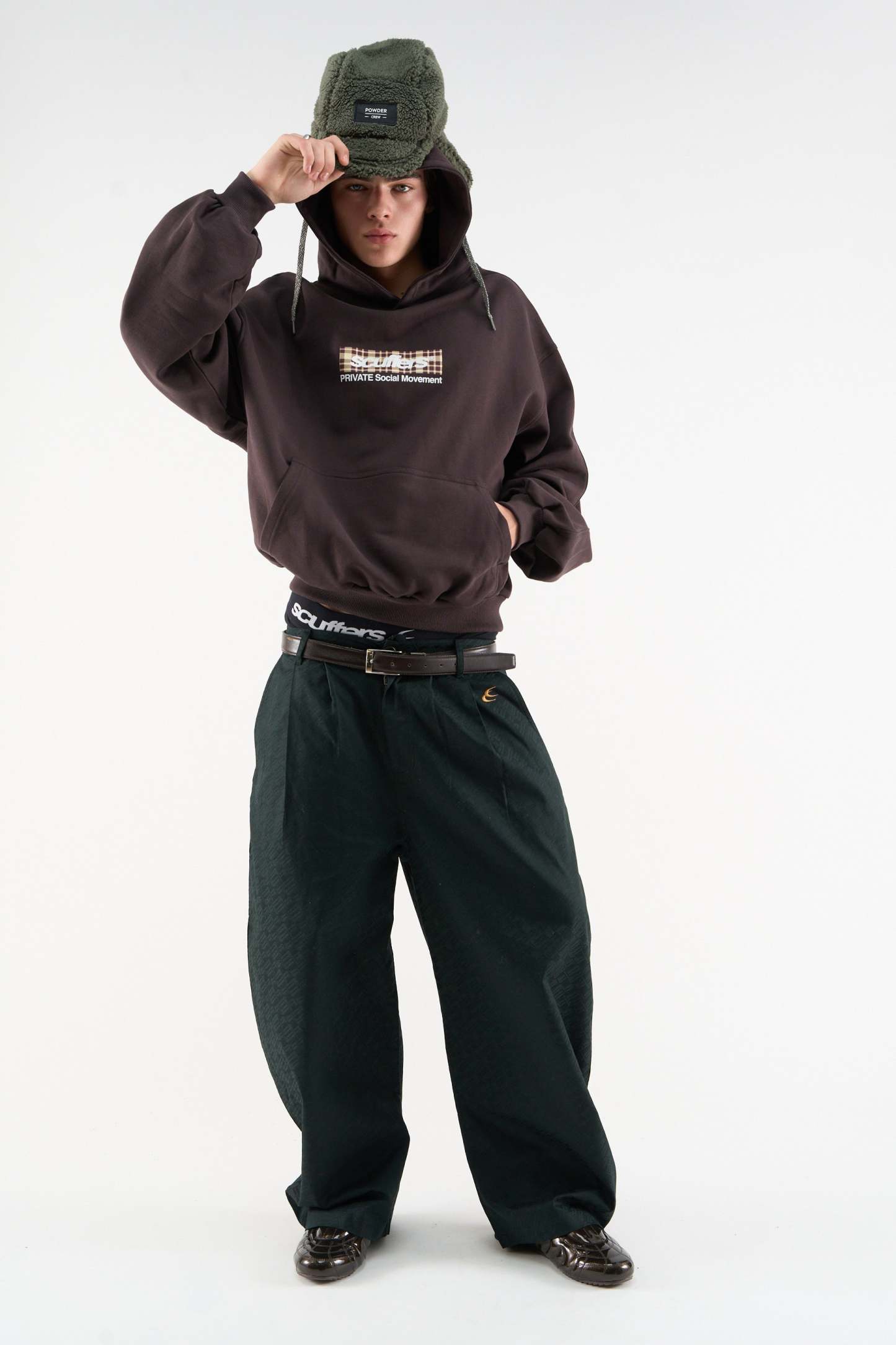 Private Brown Hoodie