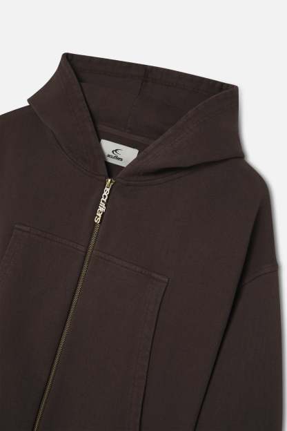 Pick Pocket Brown Zipper