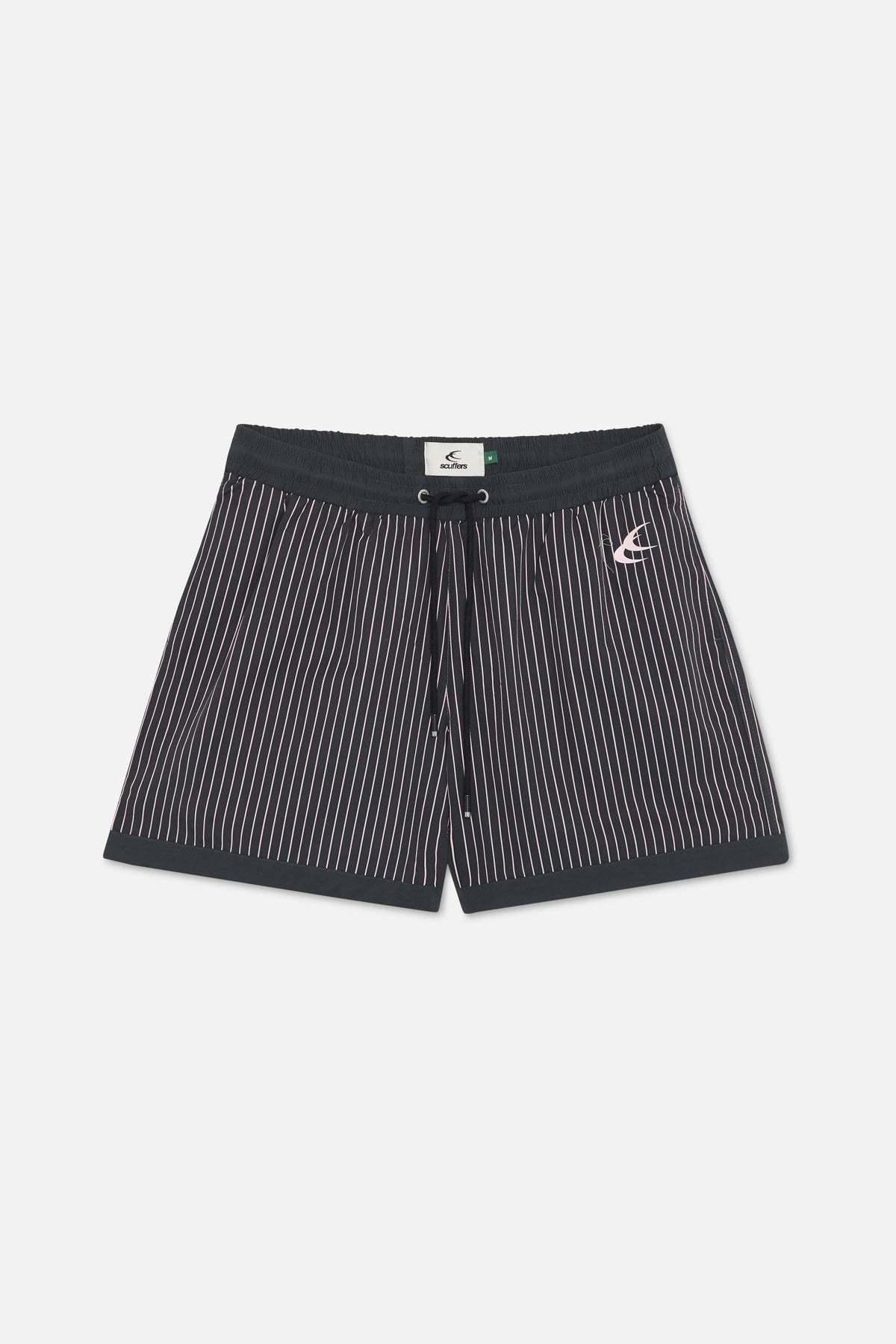 Pinstripe Black Swimpants