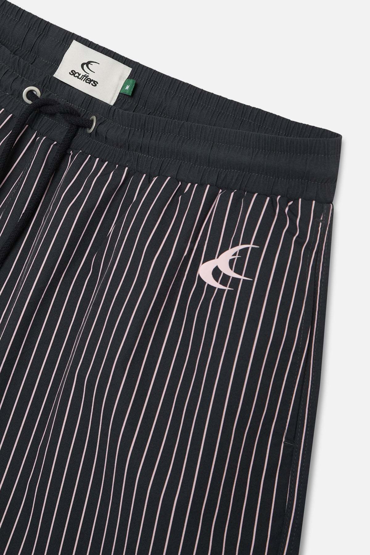 Pinstripe Black Swimpants