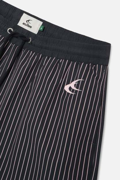 Pinstripe Black Swimpants