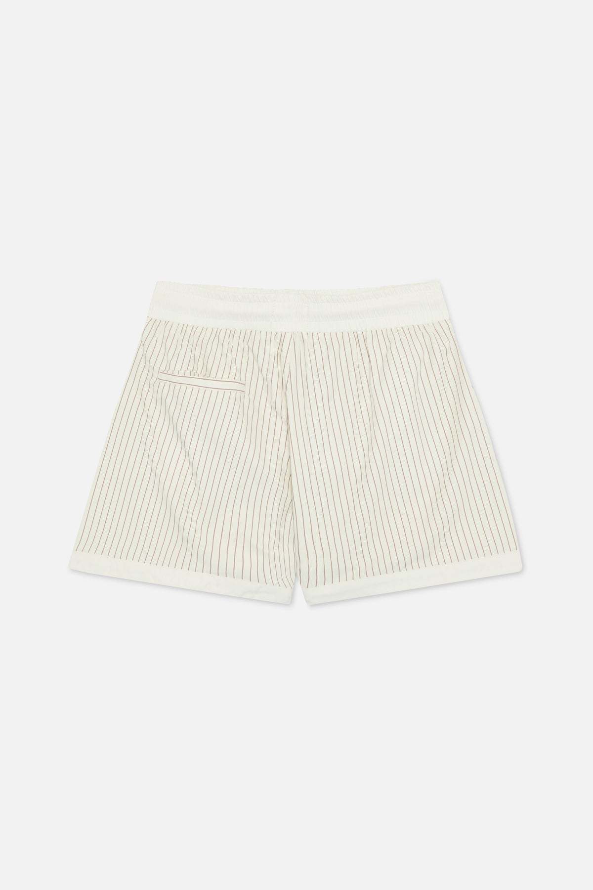 Pinstripe White Swimpants