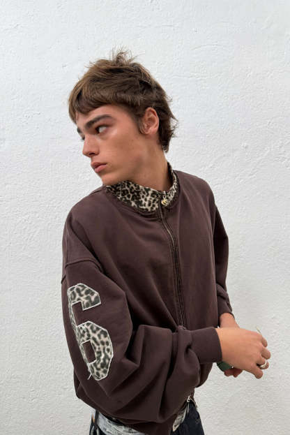Tokiet Leopard Zipper