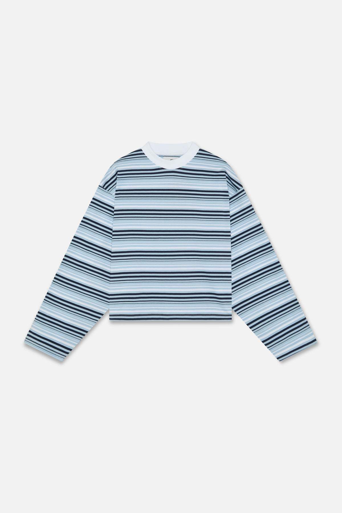 Sport Tech Navy Striped Longsleeve