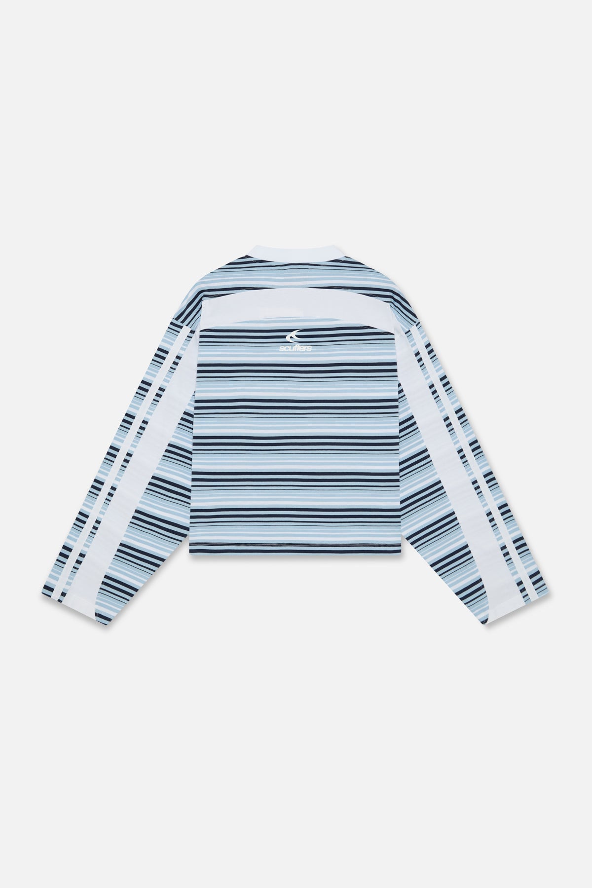 Sport Tech Navy Striped Longsleeve