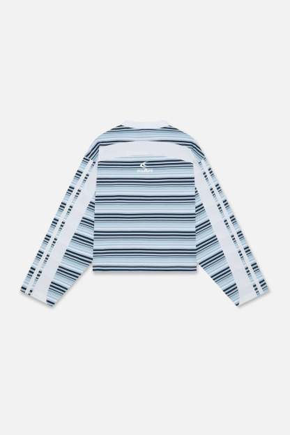 Sport Tech Navy Striped Longsleeve