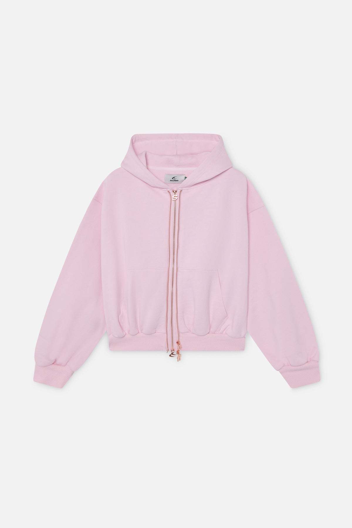 Steel Light Pink Zipper