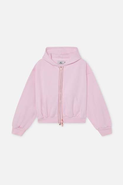 Steel Light Pink Zipper