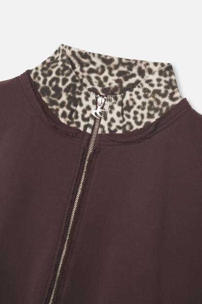 Tokiet Leopard Zipper